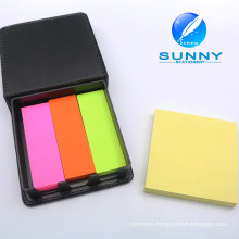 Promotional Logo Customized Sticky Note with Leather Cover